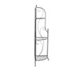 3-Shelf Corner Bakers Rack | Black Metal Plant Stand