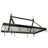 Rectangular Black Metal Pot Rack | For Organized Storage