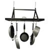 Rectangular Black Metal Pot Rack | For Organized Storage