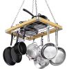 23.5” Rectangular Ceiling-Mounted Kitchen Pot Rack