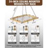 23.5” Rectangular Ceiling-Mounted Kitchen Pot Rack