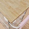 Kitchen Island Cart | Wood Top with Dual Storage Shelves