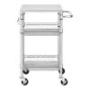 Compact Kitchen Cart | Sleek Stainless Steel Top