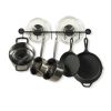 Set of 2 | Black Metal Pot Rack with 20 Hooks