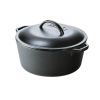 5-Quart Cast Iron Dutch Oven | Black Heavy-Duty Cooking Pot