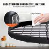 Black Carbon Steel Ceiling-Mounted Oval Pot Rack | 12 Hooks
