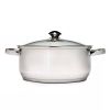 5-Quart Polished Stainless Steel Dutch Oven | Glass Lid