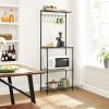 Heavy-Duty Black Metal Bakers Rack | Kitchen Storage Stand