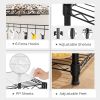 Heavy-Duty Black Metal Bakers Rack | Kitchen Storage Stand