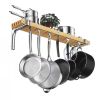Wall-Mounted | Metal & Wood Pot Rack
