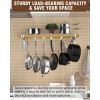 Wall-Mounted | Metal & Wood Pot Rack