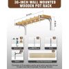 Wall-Mounted | Metal & Wood Pot Rack
