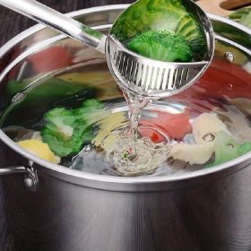 2-in-1 Soup Ladle & Strainer | Stainless Steel
