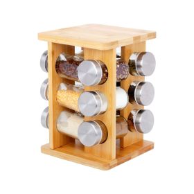 Rotating Spice Rack | 12-Jar Seasoning Organizer