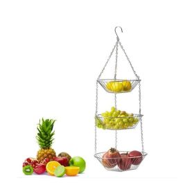 Stainless Steel Hanging Basket | 3-Tier