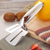 2-in-1 BBQ Tongs & Frying Spatula
