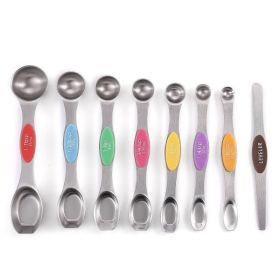 Stainless Steel Magnetic Measuring Spoons | 8-peice