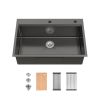 Kitchen Sink | Black Stainless Steel