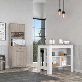 Calgary | Kitchen Island & Pantry Cabinet