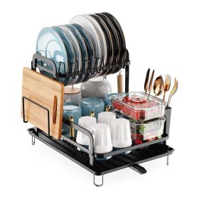 Space-Saving | 2-Tier Dish Drying Rack