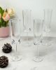 Champagne Flutes | Oval Halo Design
