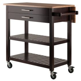 Winsome Wood | Drop Leaf Kitchen Cart