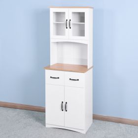 White Wooden | Pantry Storage Cabinet