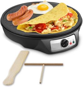 Crepe Griddle Maker | Nonstick Electric