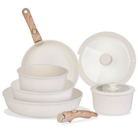 Pots and Pans Set With Detachable Handles | 9-Pcs