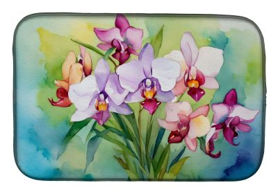 Dish Drying Mat | Orchids