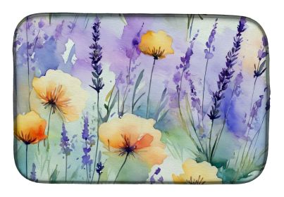 Watercolor Dish drying Mat | Lavender