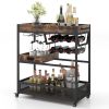 Buffet Serving Cart | Wine Rack