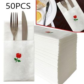 Dinner Napkins | Rose Design