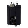 Allandale Bar Cart | Wine Rack & Casters