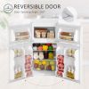 Double Door Mini Fridge | HOMCOM