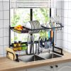 Stainless Steel Over-the-Sink Dish Drying Rack | 2-Tier