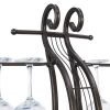 Cello-Shaped Freestanding Wine Rack