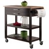 Winsome Wood | Drop Leaf Kitchen Cart