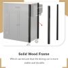 Black Kitchen Island Cart | Solid Wood Top
