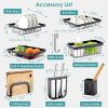 Stainless Steel Over-the-Sink Dish Drying Rack | 2-Tier