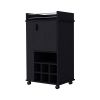 Allandale Bar Cart | Wine Rack & Casters
