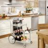 Rolling Bar Cart | Elegant Serving Cart