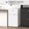 Double Door Mini Fridge | HOMCOM