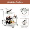 Rolling Bar Cart | Elegant Serving Cart