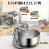 Zinc Alloy Mandoline | VEVOR Rotary Cheese Grater