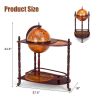 Rolling Wine Bar Cart | Vintage Globe