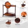 Rolling Wine Bar Cart | Vintage Globe