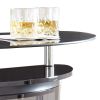 Sleek Black | Ariana Bar Table & Server