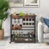 Buffet Serving Cart | Wine Rack