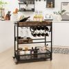 Buffet Serving Cart | Wine Rack